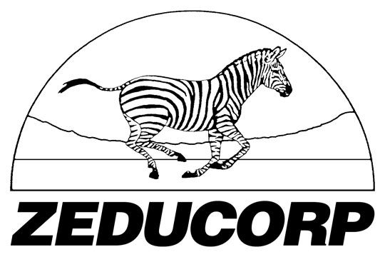 black and white Zeducorp logo